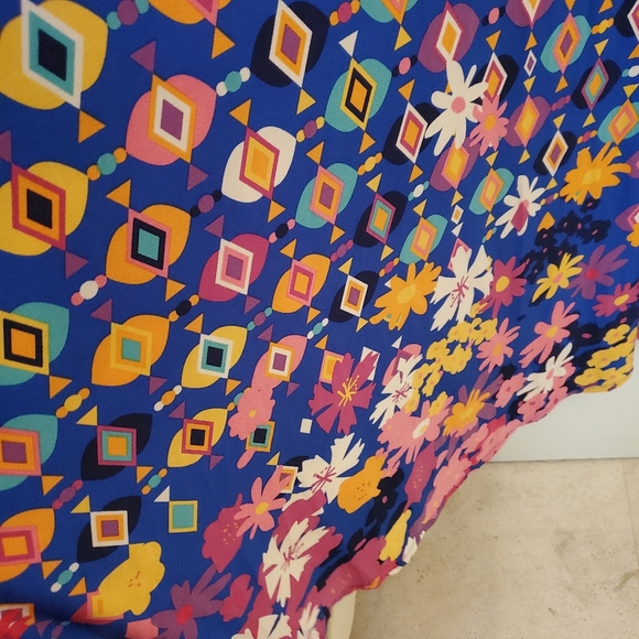 Lularoe Geometric Cat Eye Maxi Skirt size M Mod Knit Long Womens New With Tags - Picture 5 of 7